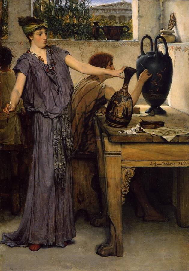 Alma-Tadema Lawrence - Peinture de vases.jpg